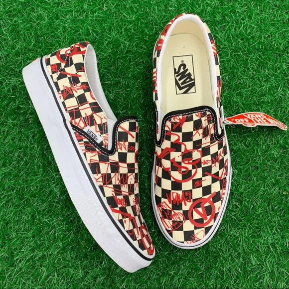 Vans Classic Slip On Vans Crew Checkerboard - Picture 3 of 8
